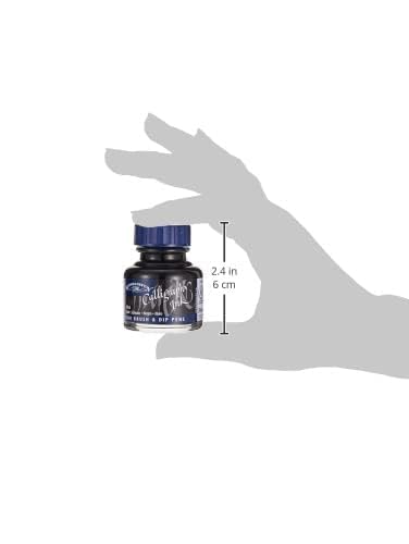 Winsor & Newton Calligraphy Ink, 30ml (1-oz) Bottle, Black (Pack of 2) - color: Black, size: 1 fl oz (Pack of 2)