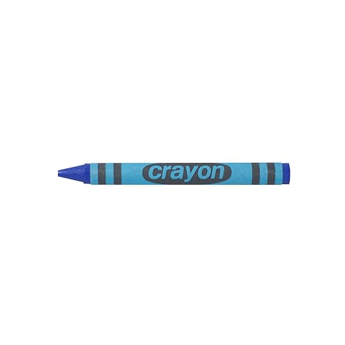 Blue Crayons Bulk - 80 Count Regular Size Single Color Crayon Refill, Non-Toxic Art Supplies for Teachers, Classrooms and School Projects - color: Blue