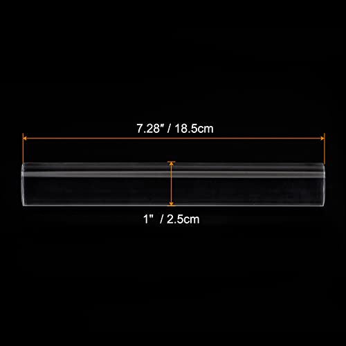HARFINGTON Acrylic Clay Roller 7.28 Inch x 1 Inch Solid Non-Stick Plastic Round Tube Roller Polymer Clay Rod Fondant Rolling Pin for Shaping, Sculpting, Modeling DIY Crafts, Transparent - color: Transparent, size: 7.28 Inch x 1 Inch