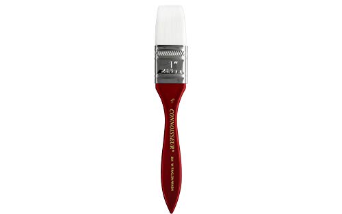 Connoisseur White Taklon Big Flow Wash Hake Brush, 1-Inch - size: 1-inch, style: Big Flow Hake