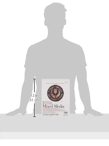 Strathmore 500 Series Heavyweight Mixed Media Pad 9"X12"-12 Sheets -62584900, White, 9x12 - size: 9 x 12 inches, style: Pad