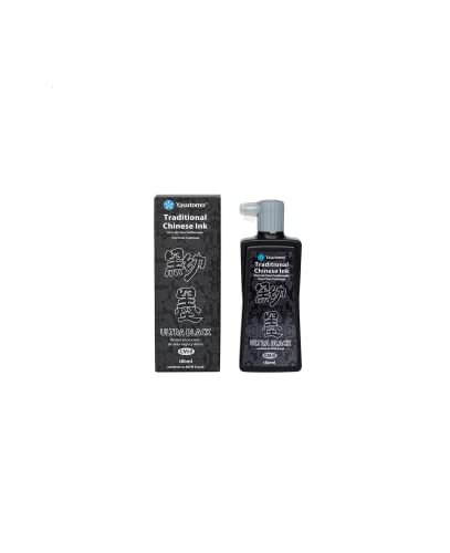 Yasutomo Chinese Water Resistant Ink, 180ml, Black (CM18)