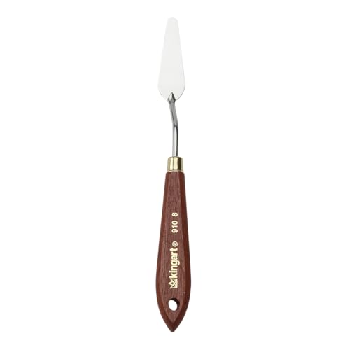 KINGART Mini TROWEL PAINTING KNIFE for Scraping, Mixing and Painting with Oil and Acrylic Paints - size: Mini Trowel
