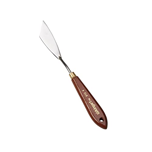 KINGART Angled PALETTE KNIFE and Painting Tool for Scraping, Mixing and Painting with Oil and Acrylic Paints - size: Angled