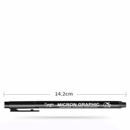 Fine Line Drawing Pens 12 Count, Waterproof Black Ink Micro Liner Markers, Precision Nibs for Sketching, Comic and Outlining