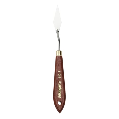 KINGART Medium SPADE PAINTING KNIFE for Scraping, Mixing and Painting with Oil and Acrylic Paints - size: Medium Spade
