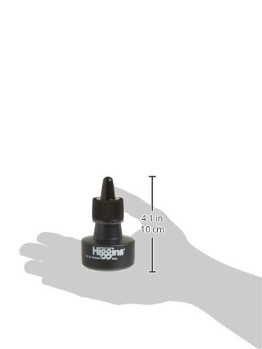 Higgins Pigmented Drawing Ink, Black, 1 Ounce Bottle (44021) - color: Black