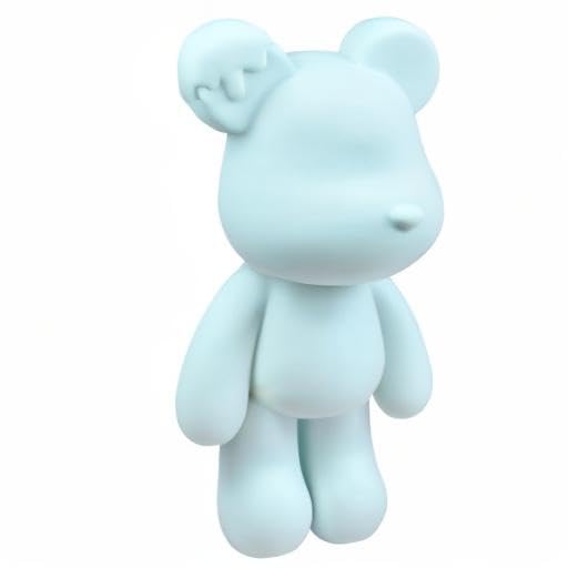 Fluid Bear Painting Figure, DIY Bear Figure for Home Decoration (10 Inch, Blank Mold) - size: 10 Inch