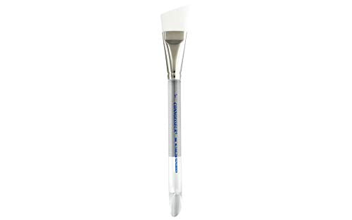 Connoisseur Brush White Taklon Short Scrubber 1" - size: 1-inch, style: Scrubber