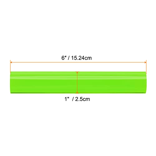 HARFINGTON Acrylic Clay Roller 6 Inch x 1 Inch Solid Non-Stick Plastic Round Tube Roller Polymer Clay Rod Fondant Rolling Pin for Shaping, Sculpting, Modeling DIY Crafts, Green - color: Green, size: 6 Inch x 1 Inch
