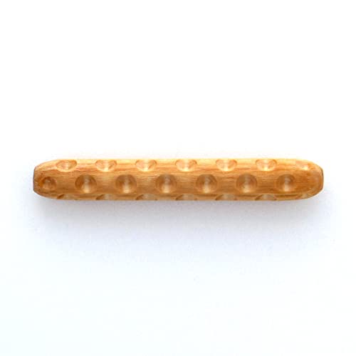 MKM Pottery Tools Wood Hand Rollers for Clay (HR-12 Dots) - size: HR-12 Dots