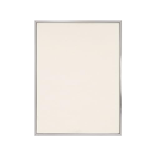 PIXY CANVAS Value Pack of 8x10 Stretched Canvas 1-1/2 (1.5) inch deep and Floater Frame for Your Paintings/Artwork/Wall Art/Wall Decor (Chrome, 8 x 10 inch, Portrait) - color: Chrome, size: 8 x 10 inch