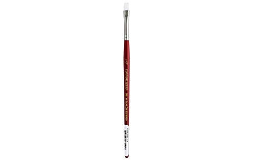 Connoisseur White Taklon Paintbrush Short Square Wash .25" - size: 1/4-inch, style: Square Wash