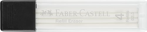 Faber-Castell - Replacement Eraser Precision Eraser Pen | 4 refill erasers for eraser pen for precise removal of pencil lines - style: 4 replacement erasers