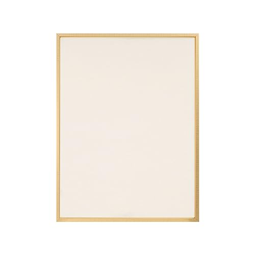 PIXY CANVAS Value Pack of 8x10 Stretched Canvas 1-1/2 (1.5) inch deep and Floater Frame for Your Paintings/Artwork/Wall Art/Wall Decor (Brass Gold, 8 x 10 inch, Portrait) - color: Brass Gold, size: 8 x 10 inch
