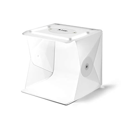 Foldio2 Plus (15inch Lightbox for Product Photography / 15" x 15" / Portable Studio, Dimmable LED Chips, CRI 97+, White & Black Background Sheets Included) by ORANGEMONKIE - size: Foldio2 Plus