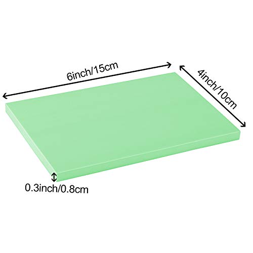 ZOENHOU 20 PCS 4 x 6 Inch Rubber Stamp Carving Blocks, Linoleum Blocks for Printmaking, Stamp Making, Green - color: Green