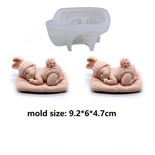 Sleep Baby Silicone Resin & Soap Mold - Portrait & Candle Molds, Craft Supplies - color: soap-sleepy-baby
