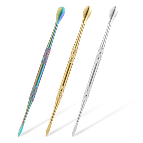 3pcs Wax Carving Tools Set, Stainless Steel Sculpture Tool Wax Tools Kit Sculpting Tool Spoon, Wax Carving Tool Set for Carving Modeling