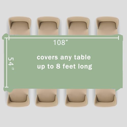 Sega Green Plastic Table Cloth, 2 Pack Sega Green Disposable Tablecover, 54 x 108 Inch Tablecloth for Rectangle Table, Waterproof Decorative Tablecloths for Party, Picnic, Birthday, Wedding - color: Sega Green