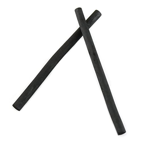 E-outstanding Charcoal Sticks 25PCS 7-9mm Dia Black Vine Willow Sketch Charcoal Pencils for Drawing, Sketching and Fine Art,Compressed Charcoal
