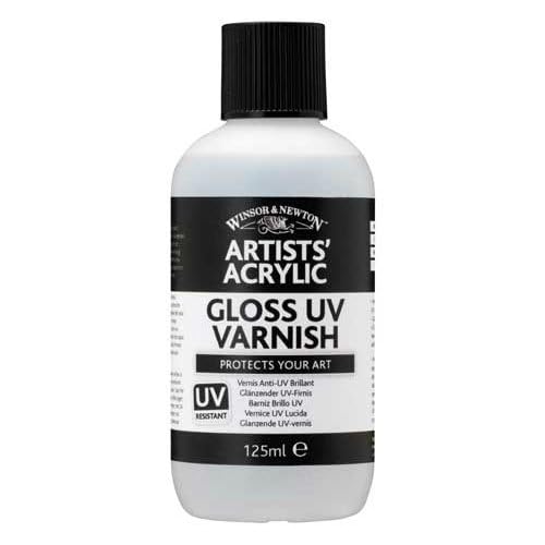 Winsor & Newton Professional Acrylic Medium, Gloss UV Varnish, 225ml - color: Gloss Uv Varnish, style: 225ml (7.6-oz)