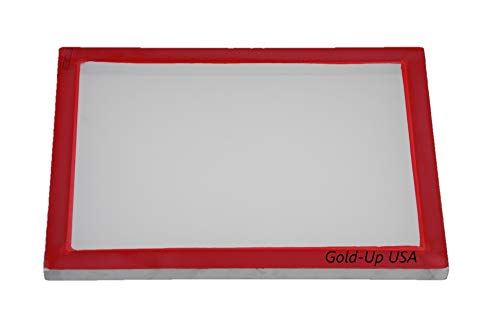 Gold Up USA Inc Aluminum Screen Printing Screens, Size 10 x 14 Inch Pre-Stretched Silk Screen Frame (160 White Mesh) - size: 160 White Mesh
