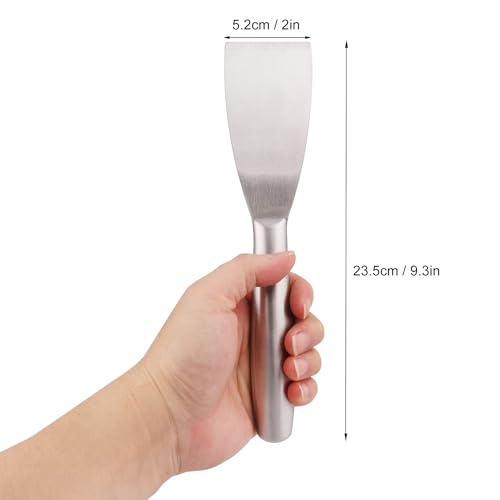 5 Pack 2 Inch Putty Knife Scraper, Putty Knife Set, Stainless Steel Putty Knife, Wallpaper Scraper Paint Scraper Tool for Spreading Drywall Spackle, Plasterboard Mud, Scraping Paint, by GENHAKON.