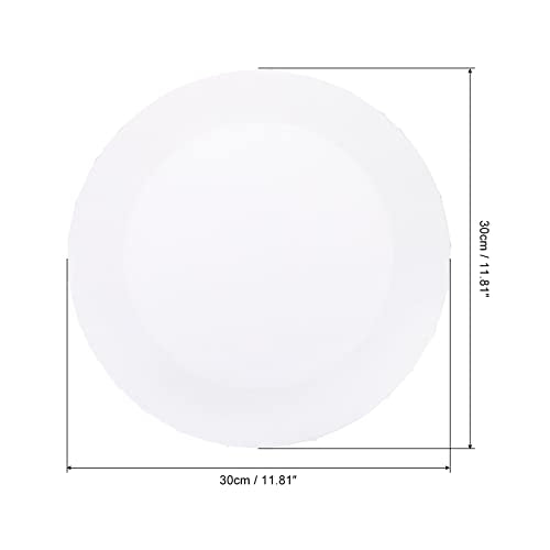 PATIKIL Paint Canvases Panel for Painting, 2 Pack 12x12 Inch Round Wood Frame Stretched Blank Art Board Panels for Acrylic, Oil, Tempera Painting, White - size: 12x12 Inch