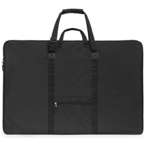 Nicpro Art Portfolio Bag 24 x 36 in, Nylon Artist Carrying Bag Waterproof | Soft Sided Bag, Adjustable Shoulder Strap, Storage Case for Artwork Sketch Drawing Canvas Photography Poster Solar Panel - size: 24 x 36 inches