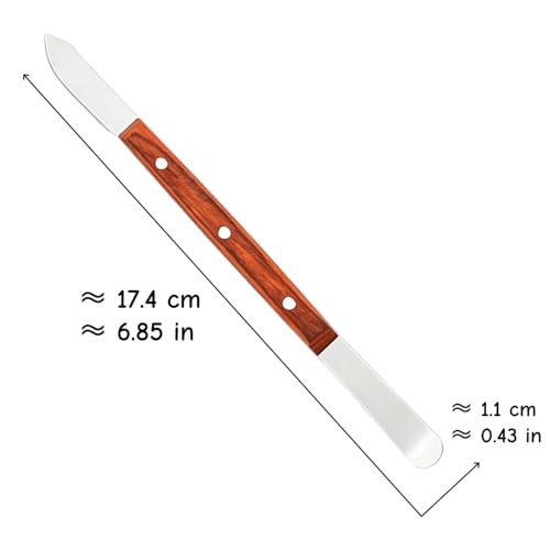 2 PCS Wax Carving Tool Stainless Steel Dental Plaster Mixing Spatula