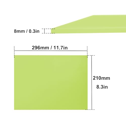 4 Pcs 8.5"x11" Rubber Carving Blocks, A4 Linoleum Blocks, Stamp Carving Blocks for Printmaking, Linocut Artists, Crafts and More,(Green) by KUKLIPJIM. - color: 4 Pcs 8.5"x11"green, size: 4 Pcs 8.5"x11"