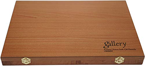 MUNGYO Gallery Professional 72-Color Soft Oil Pastel Set | Superior Blendability, Elegant Wooden Case