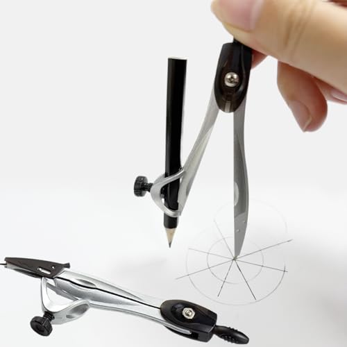 Protractor and Compass Set with Rulers,Compass Geometry Drawing Tool Set | All-in-One Rulers Compass Kit for Students and Technical Drawing