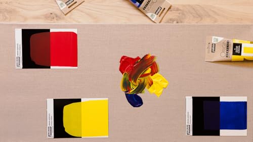 PEBEO Origin Acrylics 120ml Matte Acrylic Paint, Primary Cyan | Mixing-primary blue acrylic paint - matte, high viscosity, intense lightfast color, builds a full gamut, 100% recycled binder - color: Primary Cyan