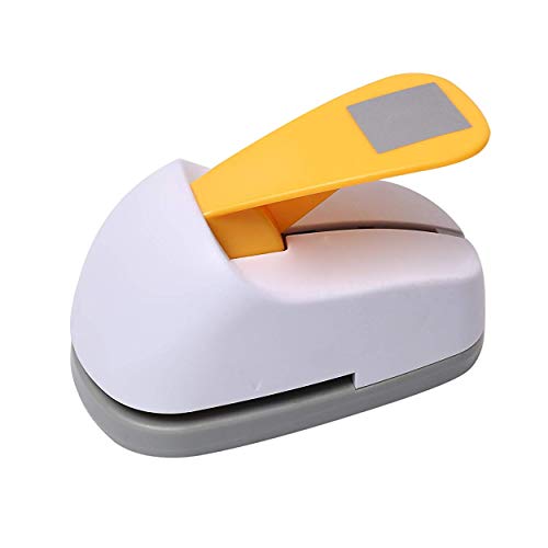 Craft Lever Punch 2.15X2.15 inch Equilateral Size Square Paper Punch (Corner to Corner 3inch) Professional Tool for Paper Crafting DIY Projects,Gifts,Stationery,Greeting Cards Arts Fun Projects - color: White Square