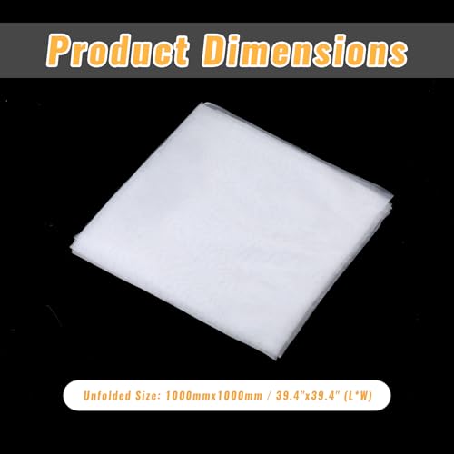 SynHHergyx Nylon Mesh Fabric 100 Mesh Paint Nylon Filter Woven Net Sheet Filter Cloth Fabric for Paint, Home Brewing (39"x39")