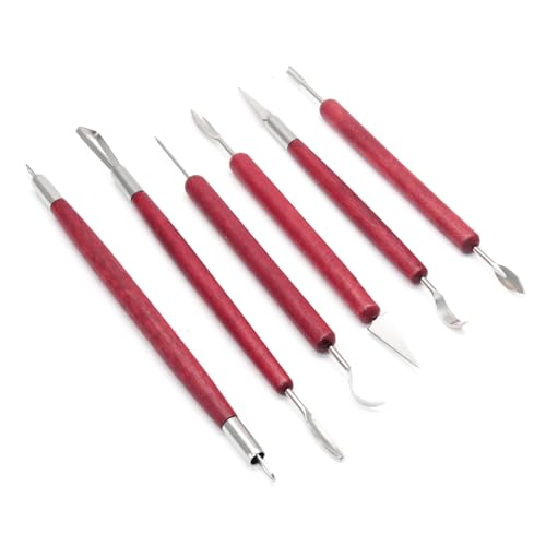 suiwotin 6pcs Clay Sculpting Tools Set, Pottery Trimming Tools
