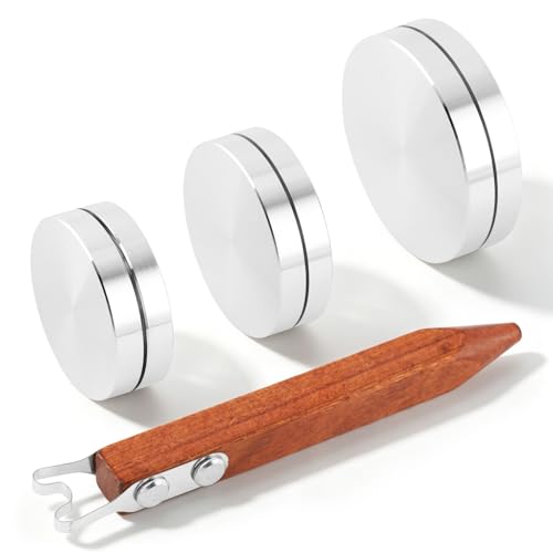 Pottery Trimming Tool, 6mm Clay Foot Trimmer with Red Sandalwood Handle