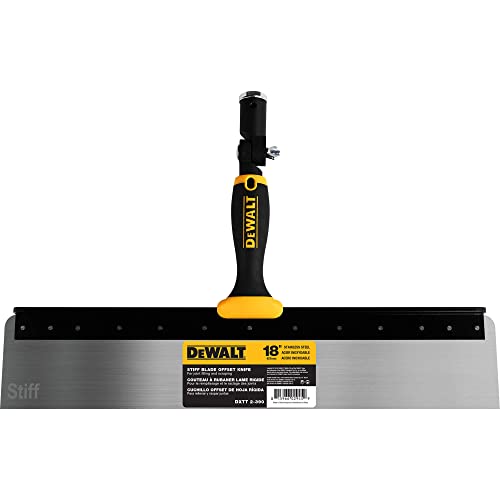 DEWALT 18" Offset Knife, 0.6mm Stainless Steel STIFF Blade | Soft-Grip Handle | DXTT-2-390 - size: 18"