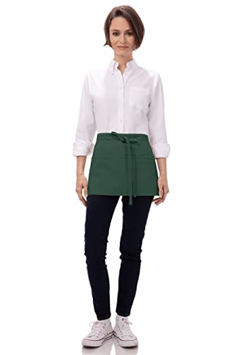 Chef Works Unisex Waitress Apron - color: Hunter Green