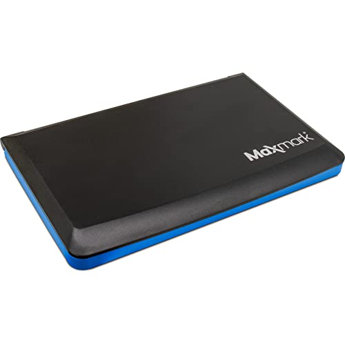 MaxMark Large Premium Blue Ink Stamp Pad - 3.5" x 6.25" - Quality Felt Pad - color: Blue, size: 3.5" x 6.25"