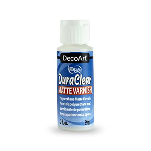 Decoart DuraClear Varnish, Matte, 2 fl oz Bottle - color: Clear Matte, size: 2 fluid ounces
