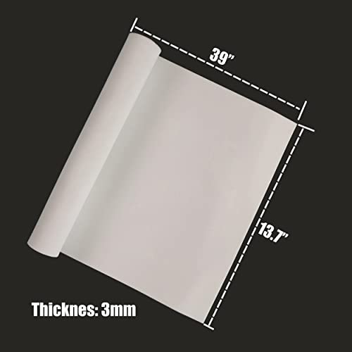 OISAKLD EVA Foam 2mm-10mm 13.7"×39" Craft Foam Sheet 74 kg/m³ Cosplay Foam for Craft Model Cosplay 3mm - color: White, size: 3mm -Thickness