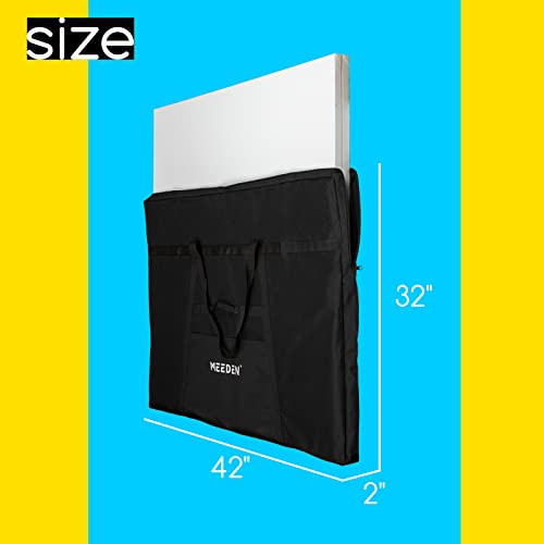 MEEDEN Art Portfolio Bag: 32 x 42 Inch Black Canvas Portfolio Case - size: 32" X 42"
