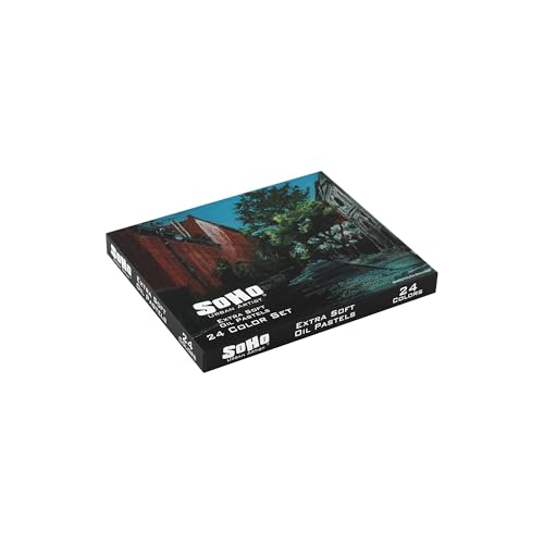 Soho Urban Artist Oil Pastels 26pc Set - Extra Soft, Blendable, Highly Pigmented and Vibrant, Ideal for Artists & Professionals - Suitable for Drawing, Sketching, Layering, and Scraping - size: 26 Count (Pack of 1)