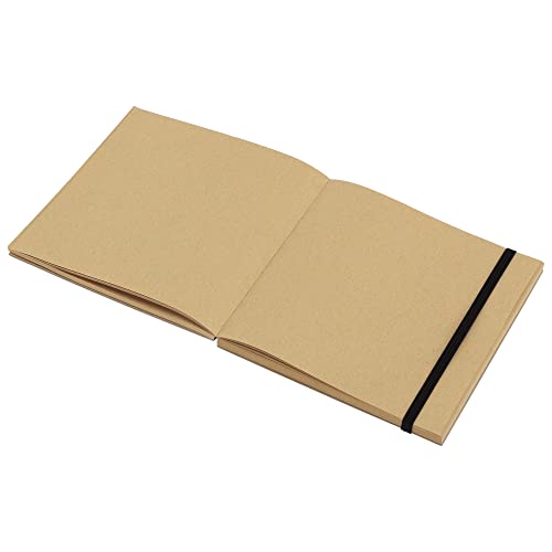 Soho Urban Artist Brick Sketchbook Journals for Sketching, Drawing, Colored Pencils, Graphite, and more - Kraft Set of 2-5.5"x5.5" & 5.5"x8.5" (100 GSM, 80 Sheets) - color: Kraft, size: 5.5 x 5.5in + 5.5 x 8.5in