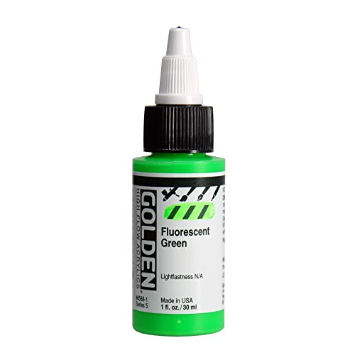 Acrylic Ink GOLDEN High Flow 30ml - color: Golden,Green