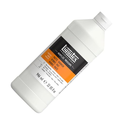 Liquitex Professional Matte Varnish, 946ml (32-oz) | 100% Acrylic Polymer Varnish Matte Sheen, Protects & Resists Dirt Retention, Increases Brightness, Resists Discoloration - color: Matte, style: 32-oz