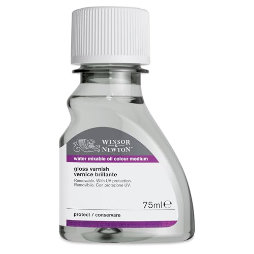Winsor & Newton Artisan Gloss Varnish, 75ml (2.5-oz) bottle | UV Resistant, Glossy Finishing Treatment, Seals Pores on Oil Paint Film, Balances Surface Sheen, Non-Yellowing - color: Artisan Gloss Varnish, style: 2.5-oz Bottle